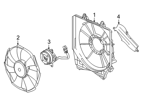 2023 Acura TLX A/C Condenser Fan Diagram 1