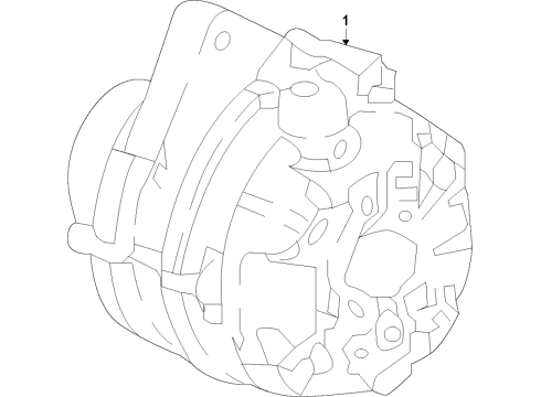 2022 Acura TLX Alternator Diagram 1