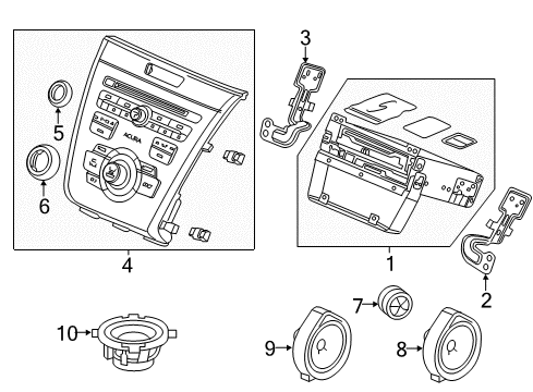 2022 Acura ILX Sound System Diagram 2