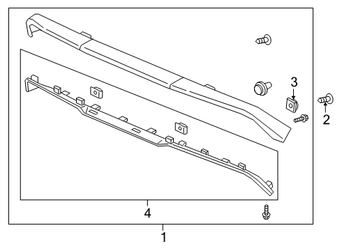 2024 Acura RDX Rear Spoiler Diagram