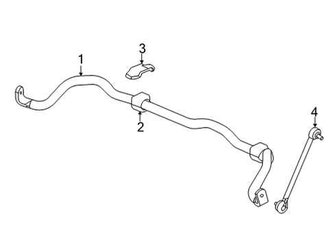 2021 Acura TLX Stabilizer, Front Diagram for 51300-TGZ-A01