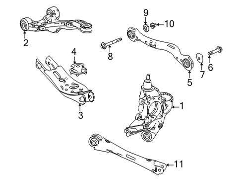 2022 Acura MDX Sub-Frame, Rear (4Wd) Diagram for 50300-TYA-A04