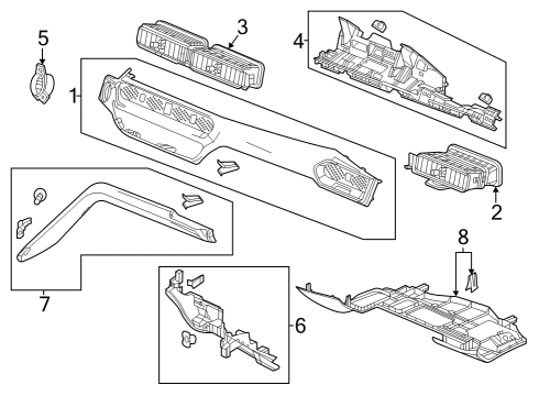 2023 Acura Integra Cluster & Switches, Instrument Panel Diagram 2