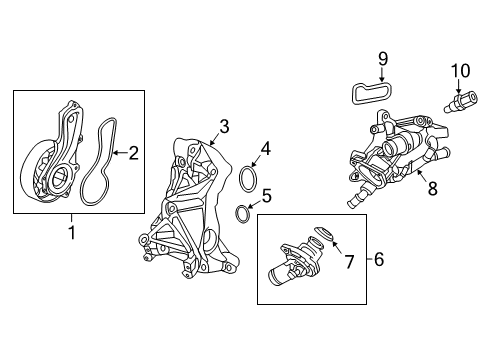 2022 Acura ILX Water Pump Diagram