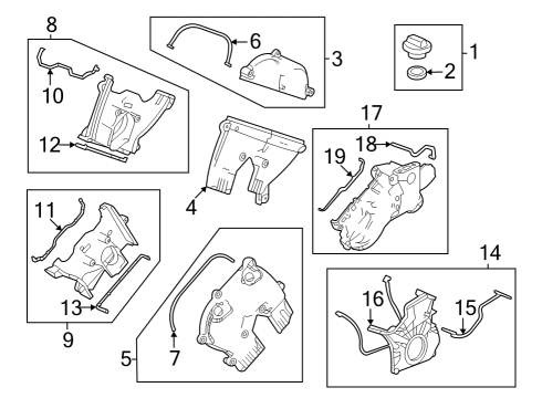 2024 Acura MDX Valve & Timing Covers Diagram 1