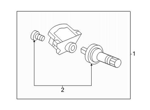 2023 Acura TLX Tire Pressure Monitoring Diagram