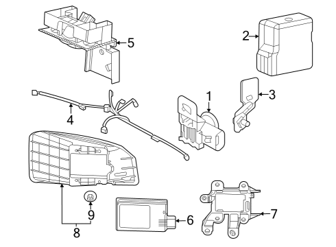 2023 Acura Integra Sensor Assembly R568P Diagram for 39680-3S5-A01ZA