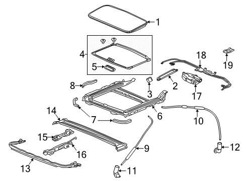 2022 Acura ILX Sunroof Diagram