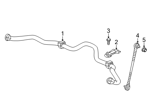 2024 Acura RDX Stabilizer Bar & Components - Front Diagram