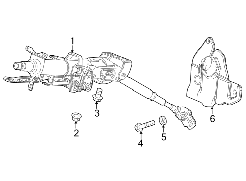 2023 Acura Integra Steering Column & Wheel, Steering Gear & Linkage Diagram 2