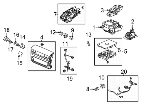 2023 Acura MDX A/C & Heater Control Units Diagram 3