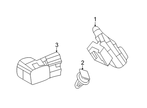 2024 Acura RDX Electrical Components - Front Bumper Diagram