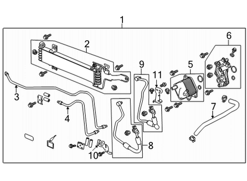 2022 Acura MDX Warmer (ATF) Diagram for 25560-6T2-004