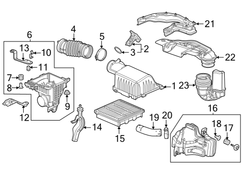 2023 Acura Integra Filter Set, Fuel Diagram for 17048-T20-A00