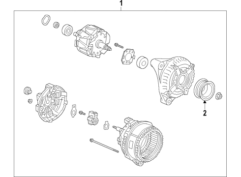 2023 Acura RDX Alternator Diagram 1