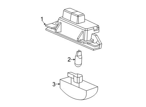 2022 Acura ILX License Lamps Diagram