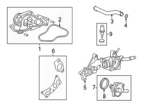 2023 Acura MDX Water Pump Diagram 2