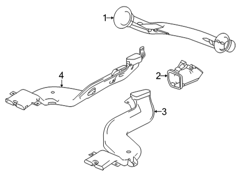 2022 Acura TLX Ducts Diagram