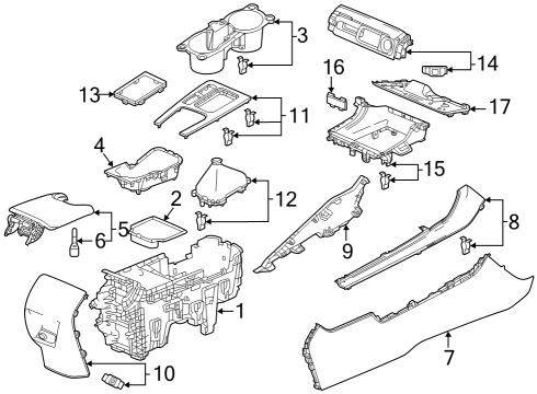 2023 Acura Integra Holder, Cup Nh900L Diagram for 83434-T20-A21ZA