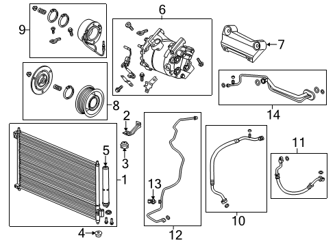 2022 Acura ILX Air Conditioner Diagram 1