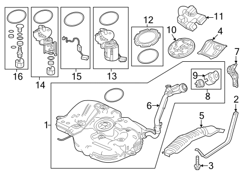 2023 Acura Integra Pedal, Accelerator Diagram for 17800-T20-L01