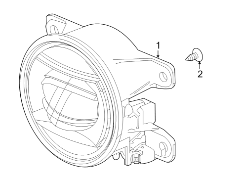 2023 Acura Integra Foglight, Left Front Diagram for 33950-T20-A01