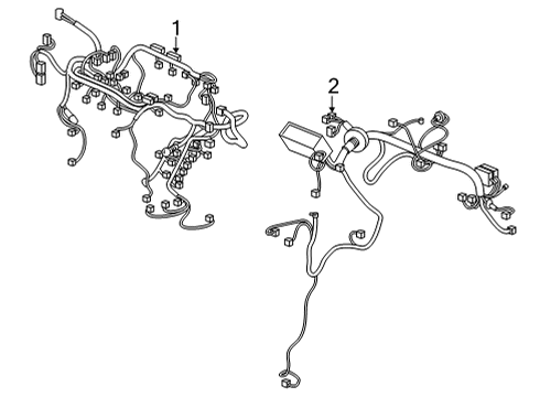 2021 Acura TLX Harness, Engine Room Diagram for 32200-TGZ-A00