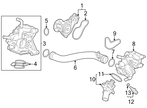 2024 Acura Integra Water Pump Diagram for 19200-66V-A01