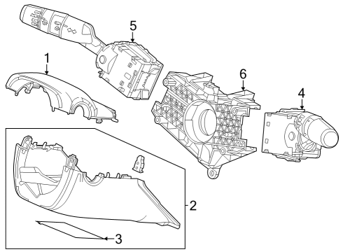 2023 Acura Integra Body, Switch Diagram for 35251-T20-B01