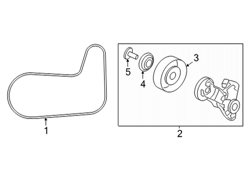 2024 Acura MDX Belts & Pulleys Diagram 2