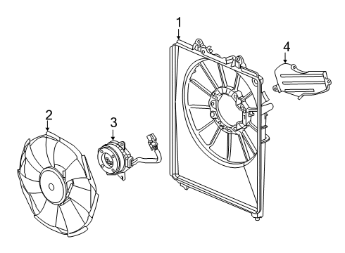 2024 Acura RDX A/C Condenser Fan Diagram