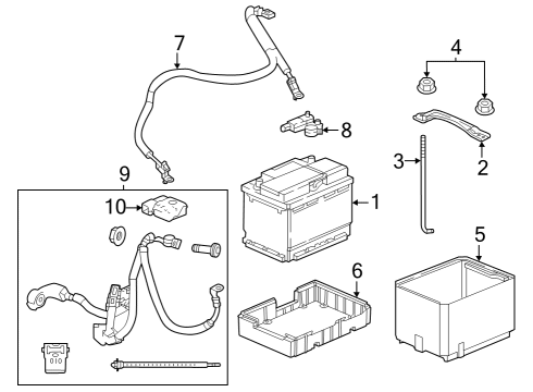 2023 Acura Integra Cable Assembly , Starter Diagram for 32410-3S5-A10