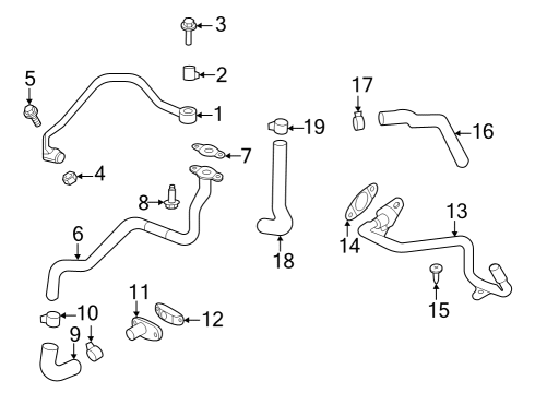 2024 Acura MDX Hoses & Pipes - Engine / Transaxle Diagram