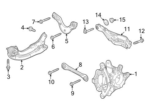 2023 Acura Integra Sub-Frame, Rear Diagram for 50300-TBC-A01