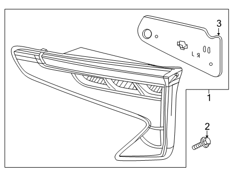 2024 Acura RDX Tail Lamps Diagram 1