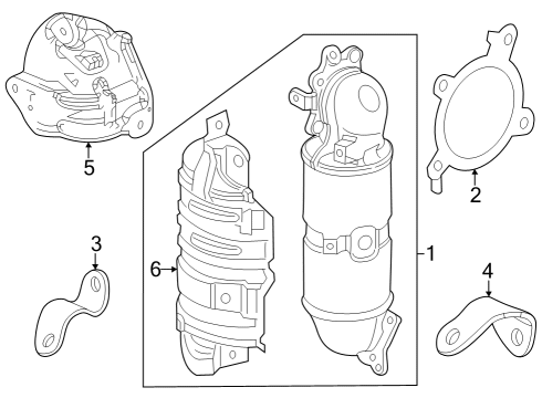 2024 Acura Integra Converter Assembly , Cc Diagram for 18180-6PV-A00