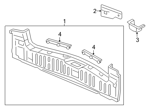 2024 Acura RDX Rear Body Diagram