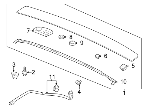 2023 Acura Integra Light Assembly Diagram for 34270-3S5-A01