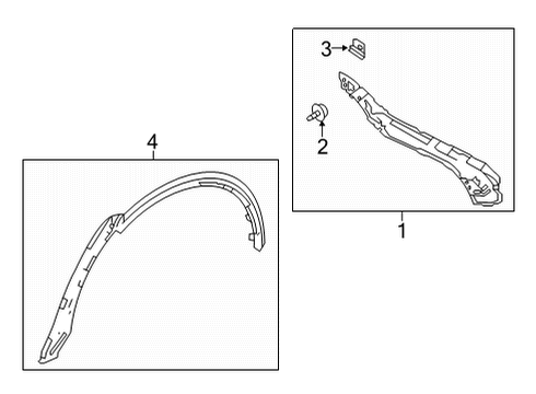 2023 Acura MDX Exterior Trim - Quarter Panel Diagram