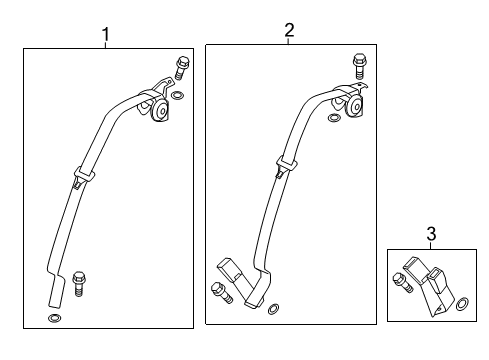 2022 Acura ILX Seat Belt Diagram 2