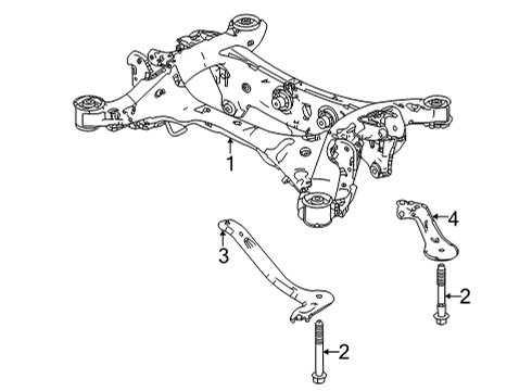 2023 Acura MDX Suspension Mounting - Rear Diagram 1