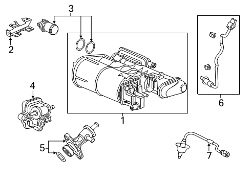 2024 Acura RDX Emission Components Diagram