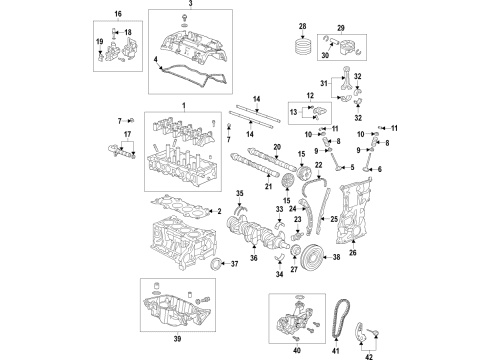 2019 Acura RDX Crankshaft Component Diagram for 13310-RPY-G10