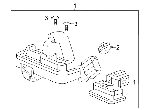 2022 Acura ILX Parking Aid Diagram