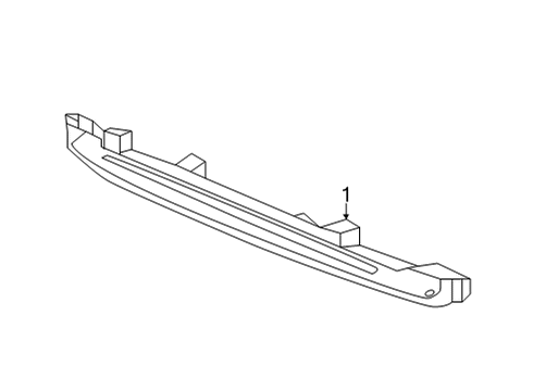 2023 Acura MDX High Mount Lamps Diagram