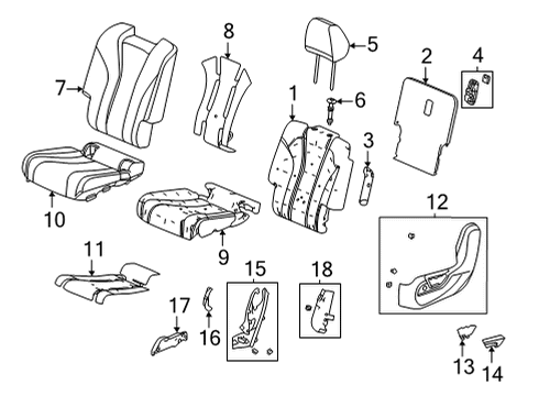 2023 Acura MDX Second Row Seats Diagram 2