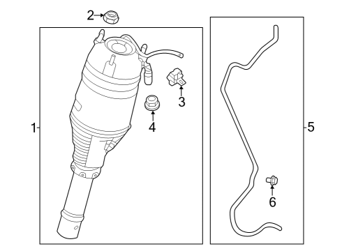 2024 Acura MDX Shocks & Components - Front Diagram 1