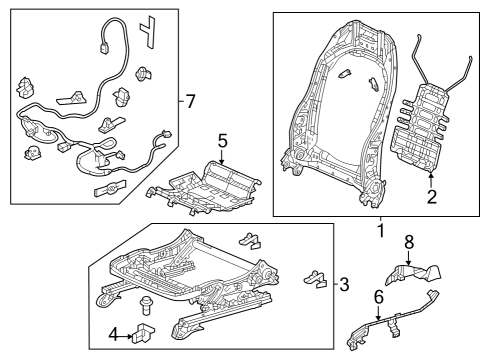 2023 Acura Integra Tracks & Components Diagram 1