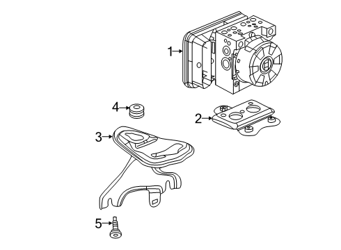 2022 Acura RDX Modulator Assembly , VSA Diagram for 57100-TJB-A50