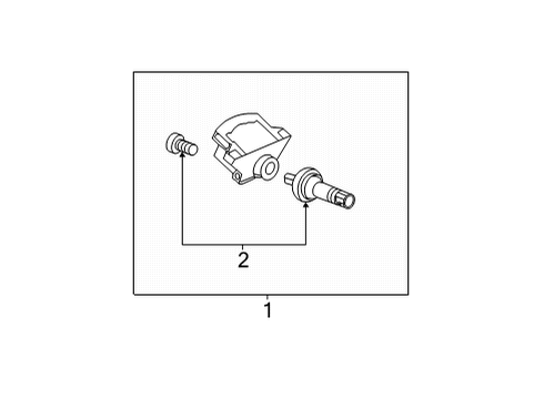 2024 Acura MDX Tire Pressure Monitoring Diagram